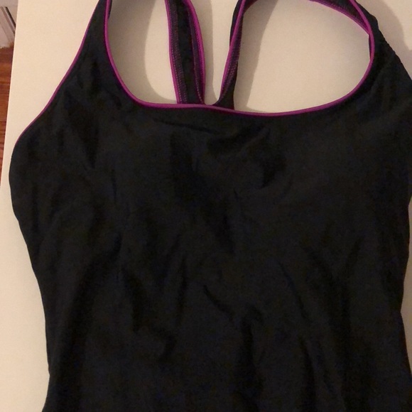 Speedo 1 piece swimsuit NWT S 8, Black & Pink - Picture 2 of 12